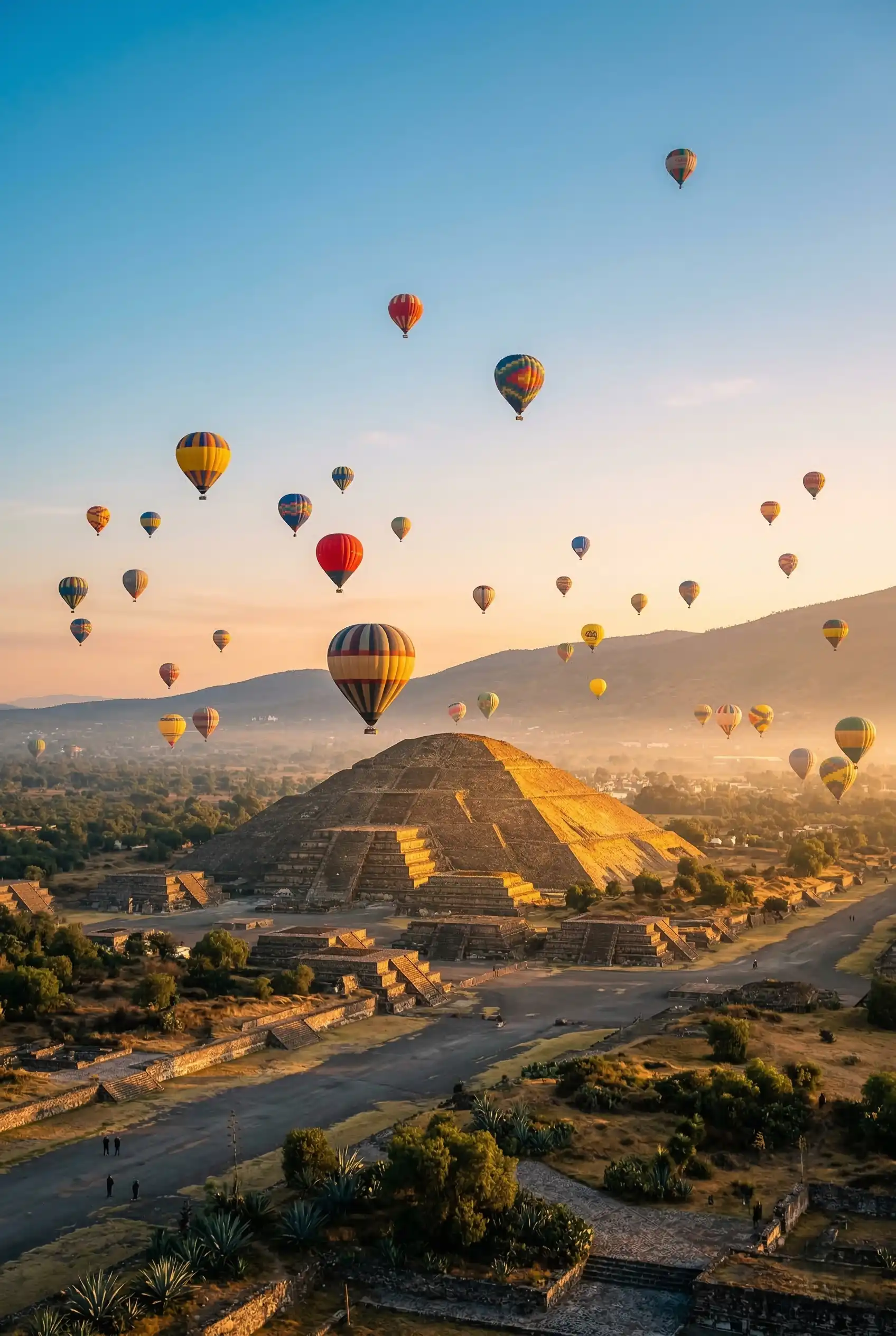 Experiencias Espectacular amanecer con globos aerostáticos sobre las pirámides de Teotihuacán, experiencia de Viajeros del Sol